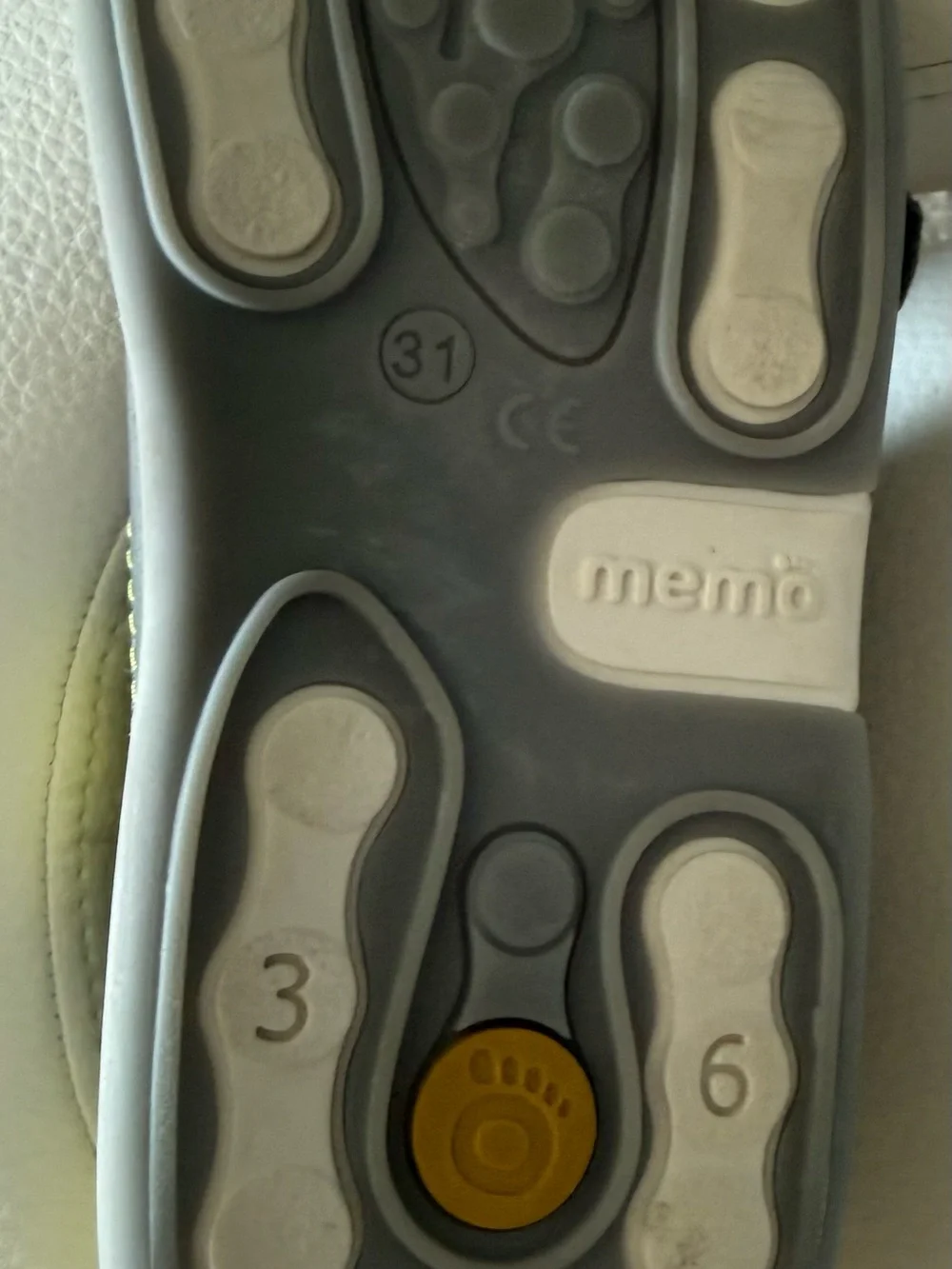 Children's Grey and Lime Green Adjustable Sandals